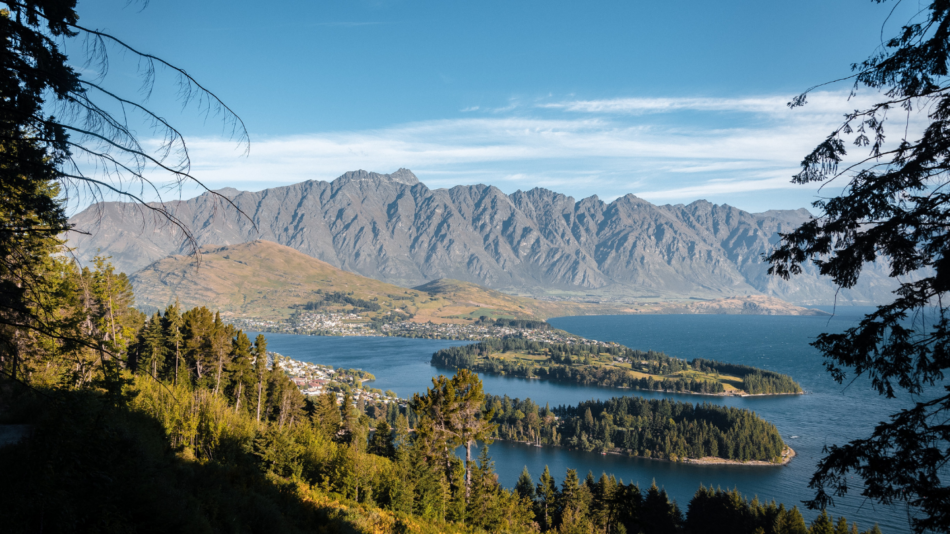 Scenic view of Queenstown from Gondola.