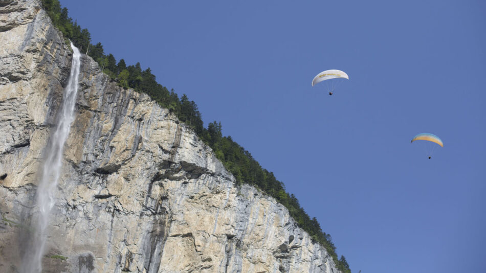 Adventures in Europe - image of paragliders in the Tyrol