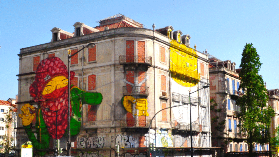Fontes Pereira street art Lisbon