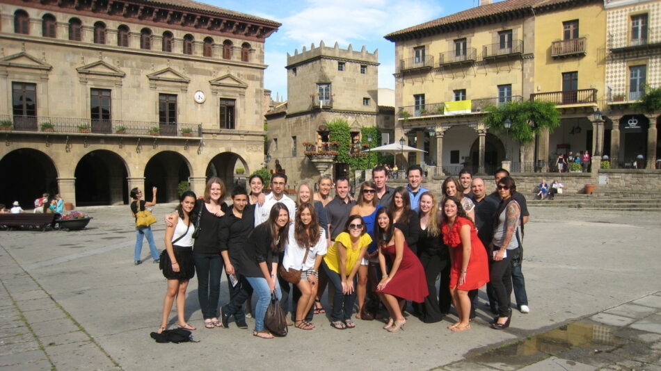 Group of people in Barcelona