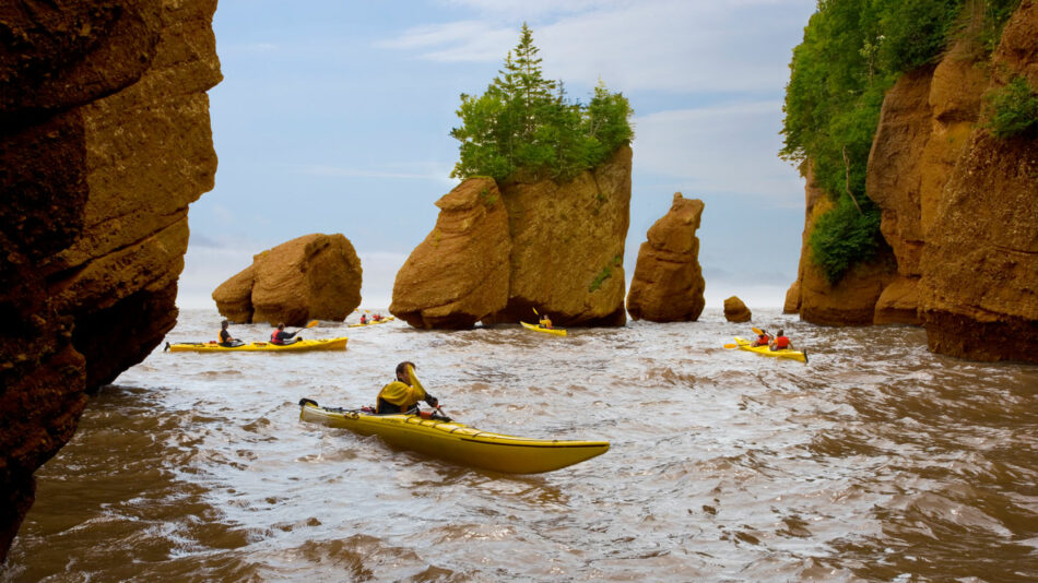 Kayaking in the Bay of Fundy