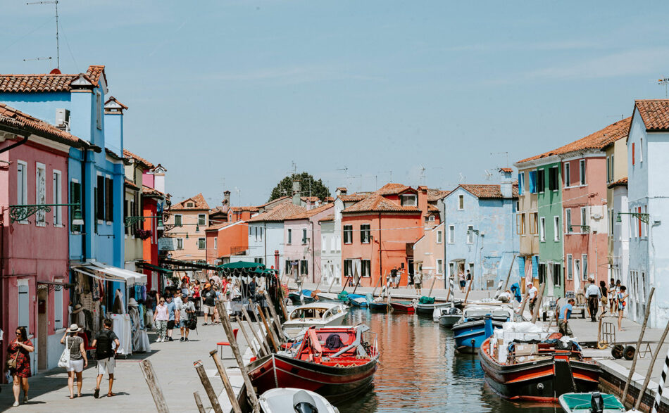 burano island venice italy