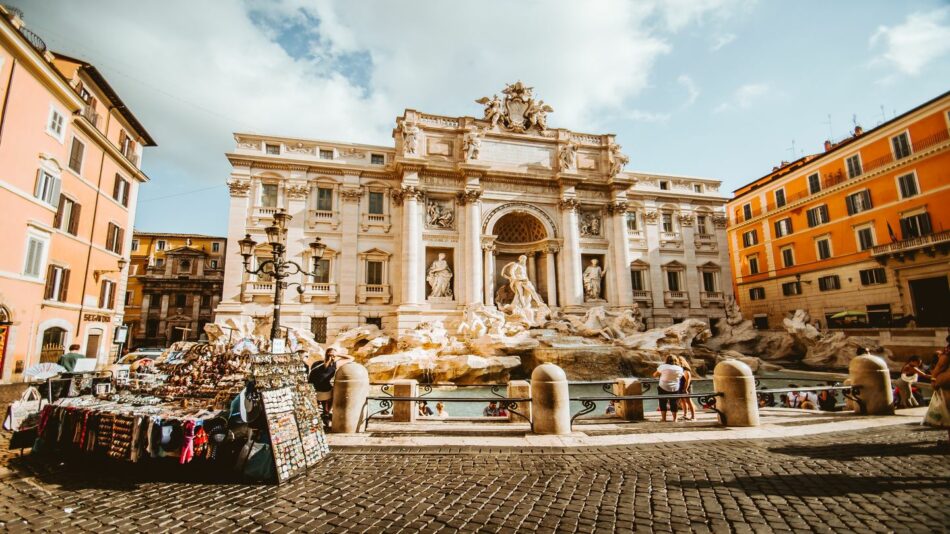 The Trevi Fountain, one of Lizzie McGuire's favorite destinations in Rome, Italy.
