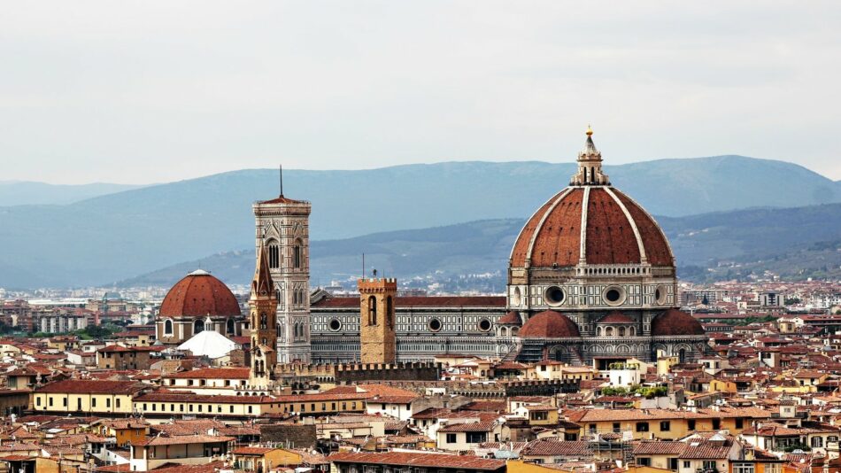 A view of the city of Florence, Italy - one of the best places to visit in Europe.