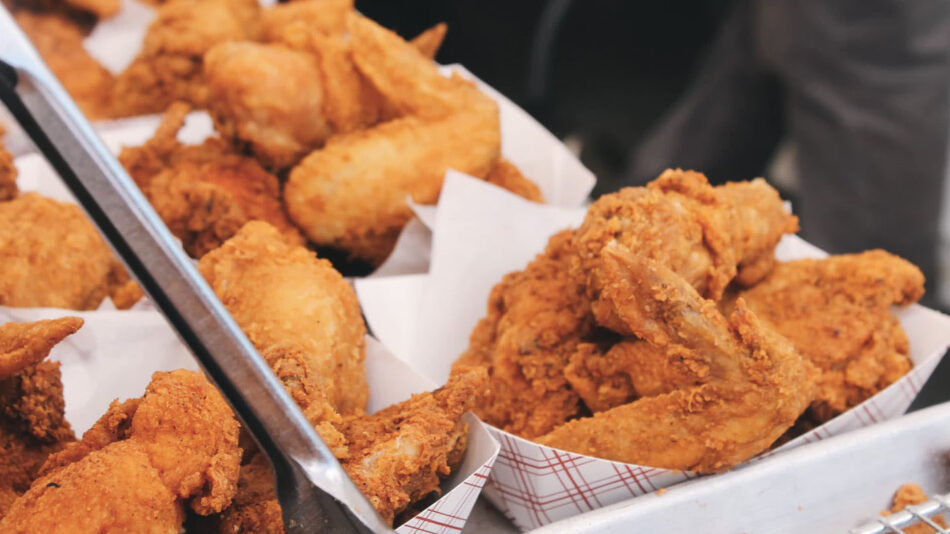 fried chicken in Japan - the most popular meal in the festive season