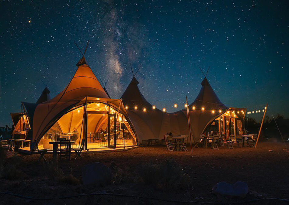 Experience the best national parks under a starry sky in a cozy tent.