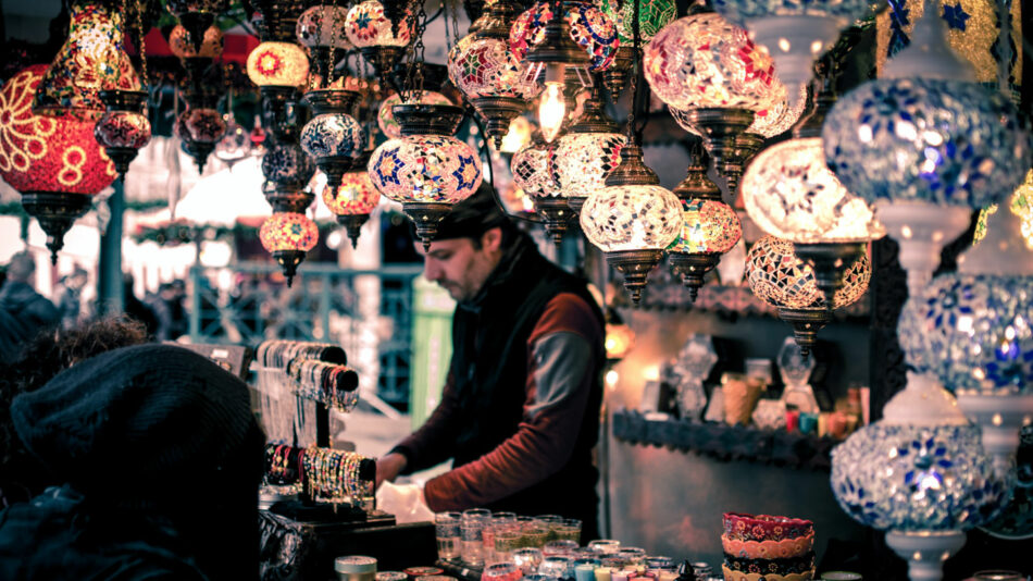 Lanterns in the Grand Bazaar, Istanbul, Turkey