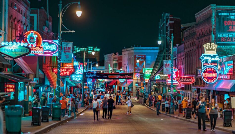 Nashville, tennessee is a great place to visit at night.