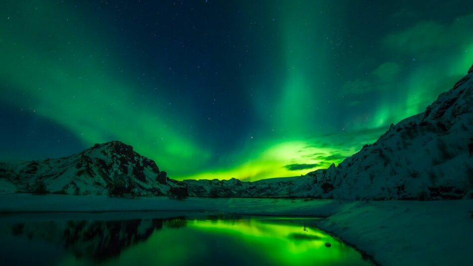 Aurora borealis in Europe.