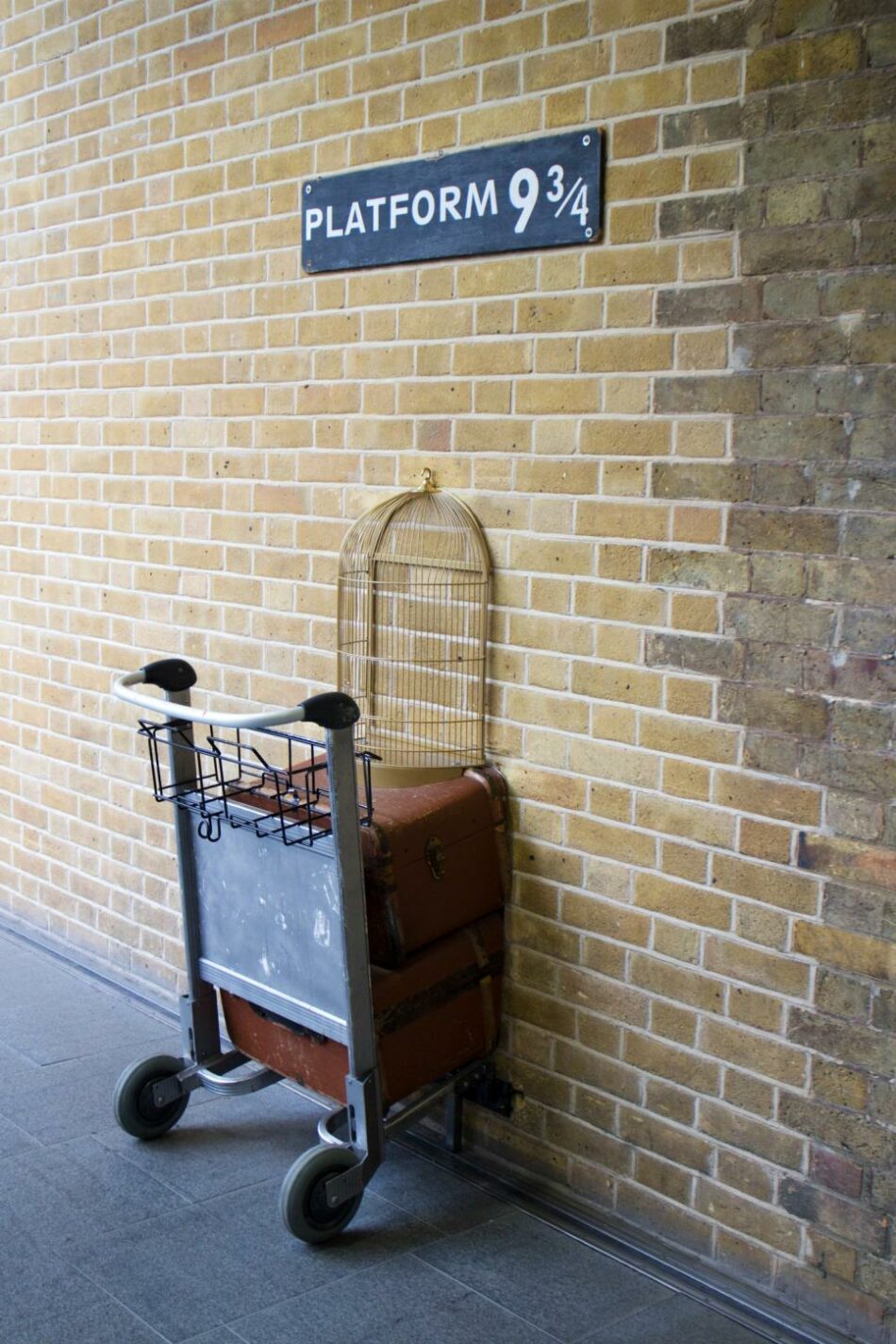 Harry Potter Platform 9 sign at filming location.