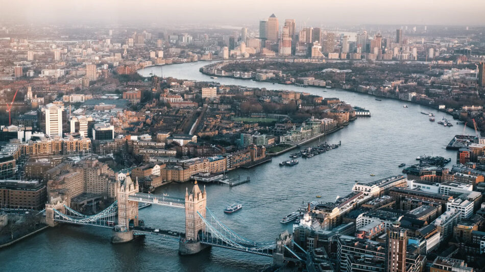 london aerial view