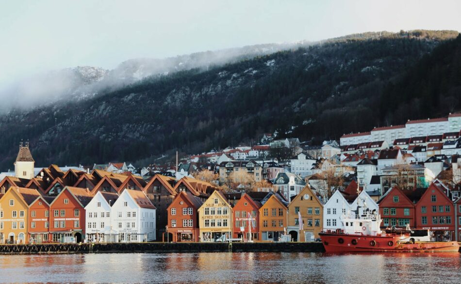 Bryggen Wharf in Bergen, Norway