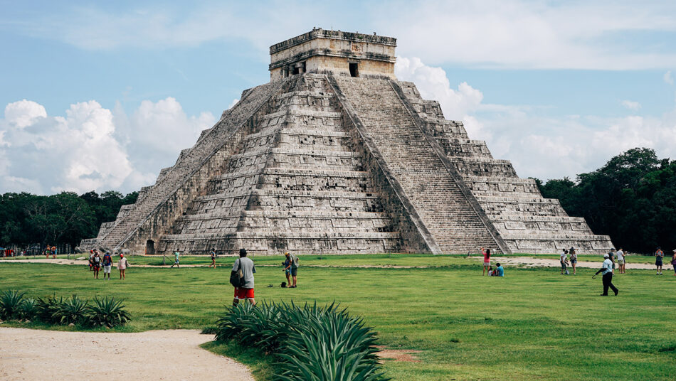 Explore the awe-inspiring pyramid of Chichen Itza located in Mexico, offering captivating experiences in Mexico's rich history and vibrant culture.