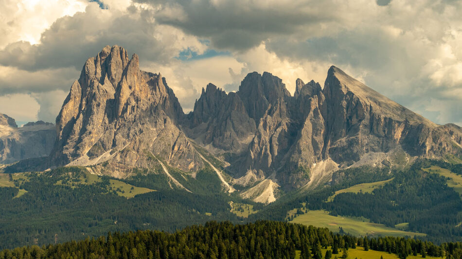 The Italian dolomites mountains