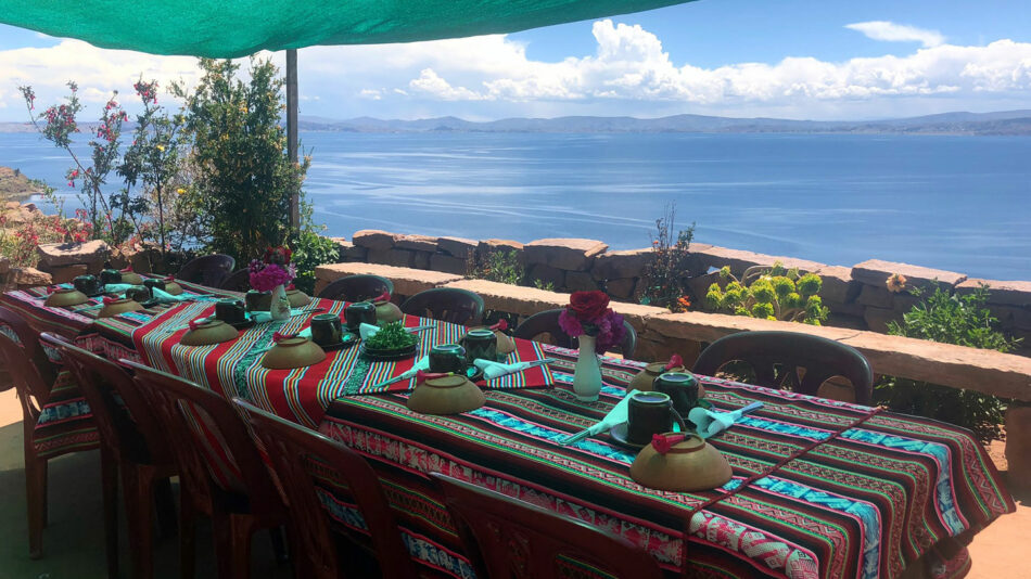 Table setting in Peru