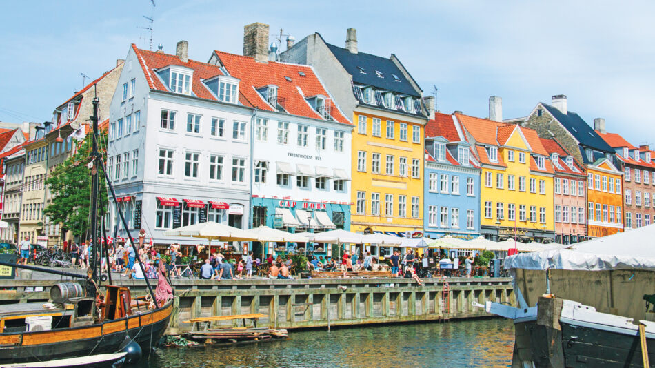 romantic travel destinations - image of colourful houses in copenhagen