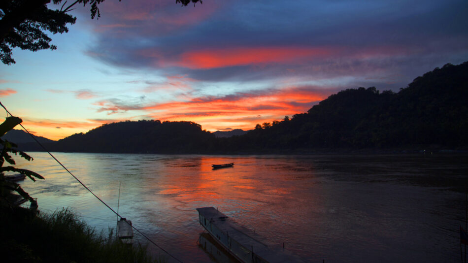 sam earp - sunset in laos