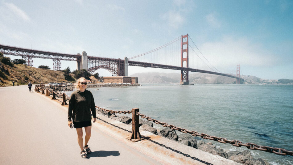 The **Golden Gate Bridge** in San Francisco.