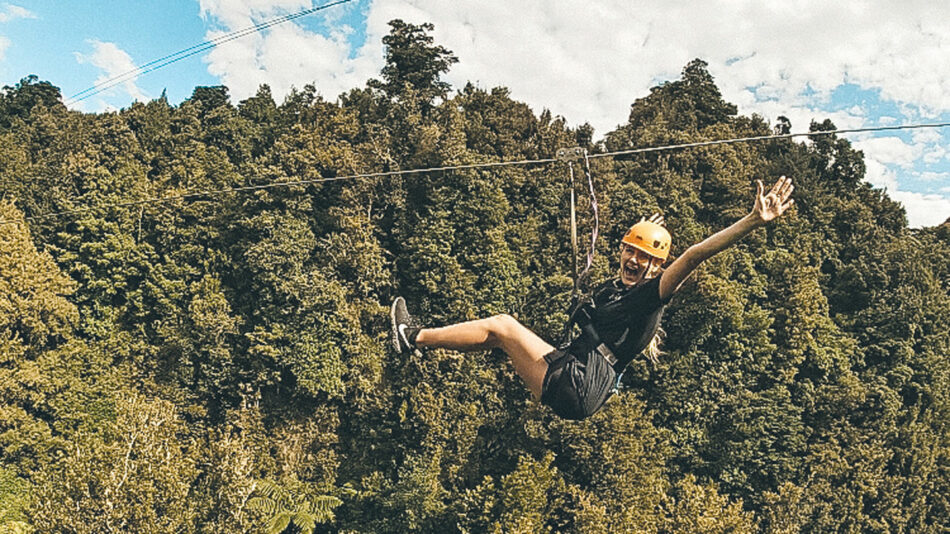 Zipline on Rotorua Rainforest Canopy Tour