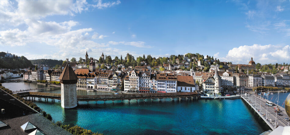 A visit to Switzerland offers stunning views of cityscapes.