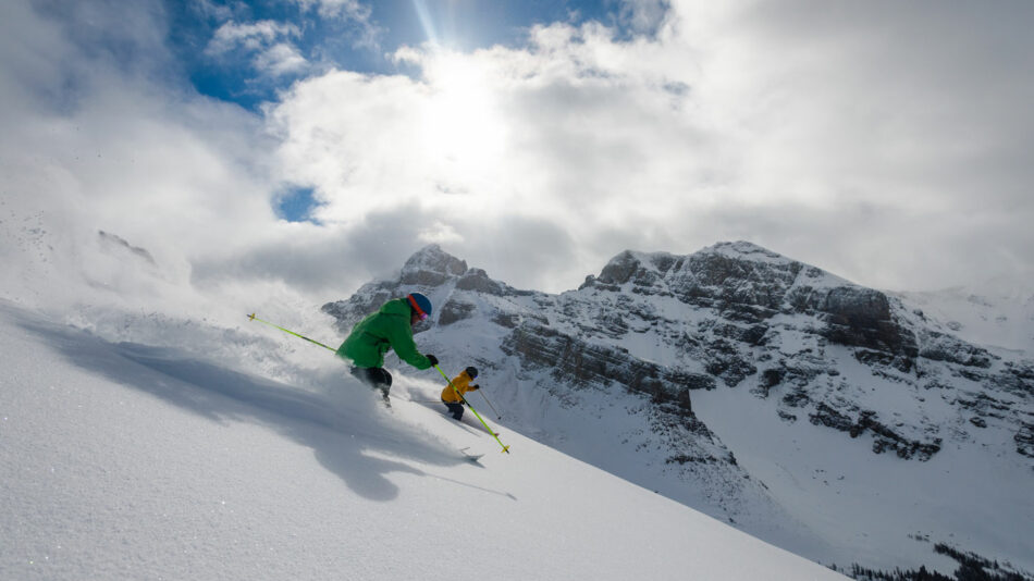 Skiing on Sunshine Village