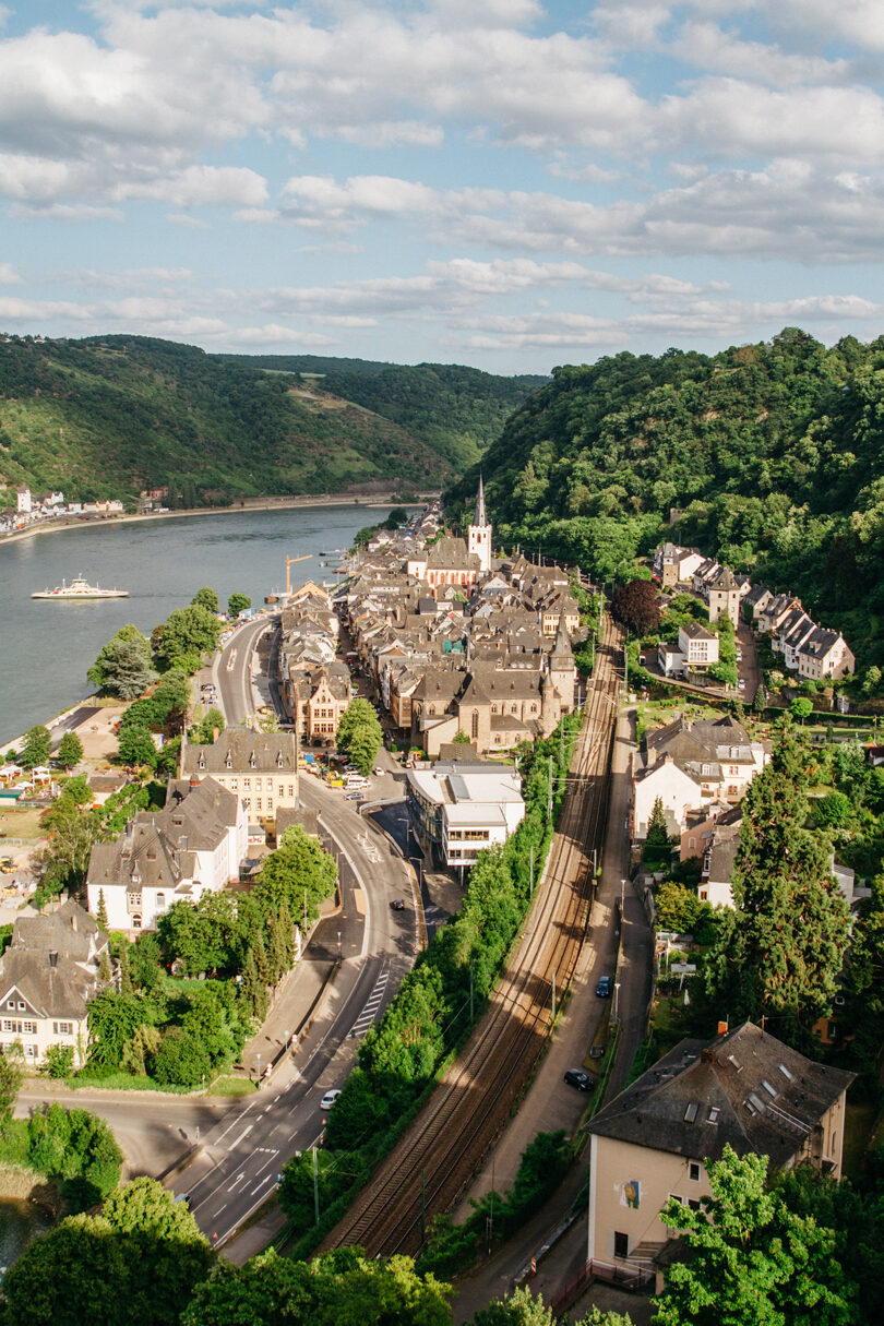 travel photography - town of st goar in germany