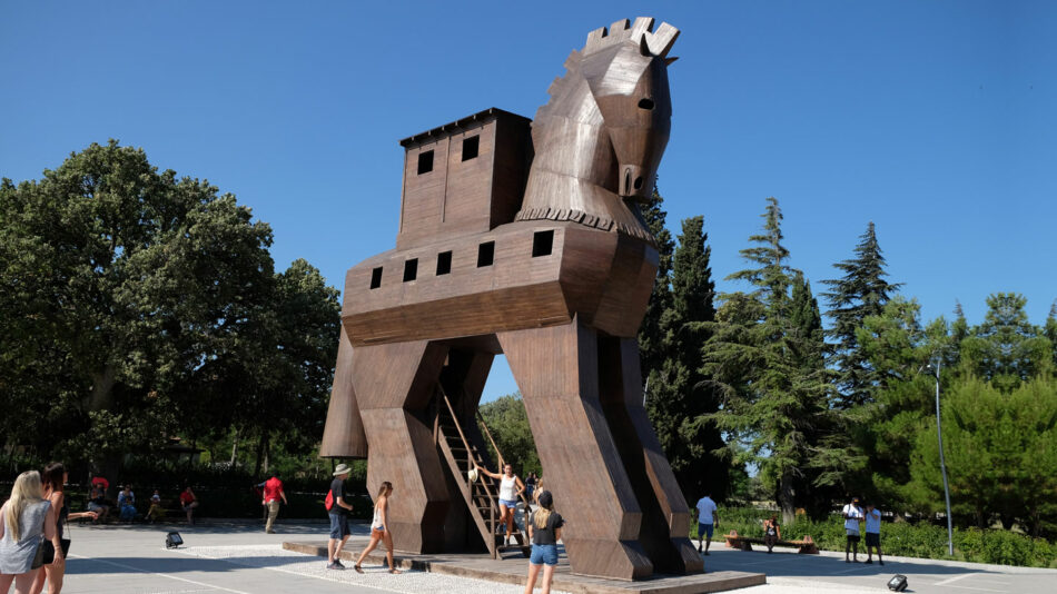 Trojan Horse of Troy in Turkey