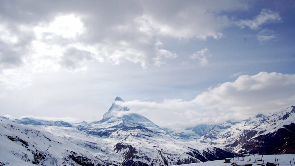 The Matterhorn in Switzerland is one of the best ski resorts in Europe.