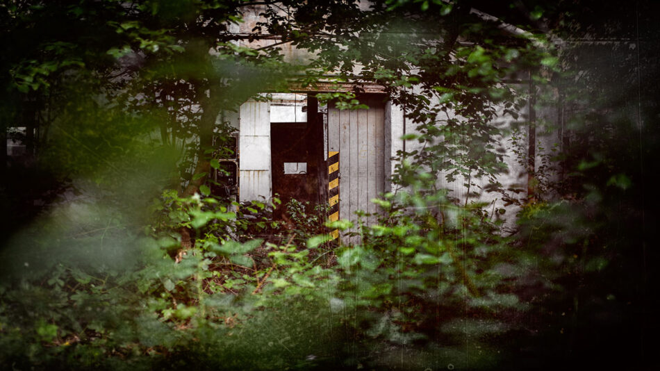 door of an abandoned building