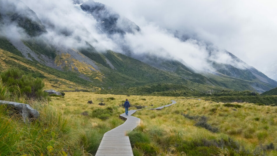 Hooker Valley in New Zealand