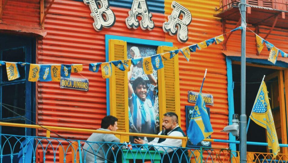 colourful bar in Argentina