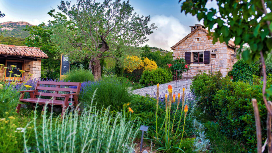 Stella Croatica's beautiful garden in Croatia