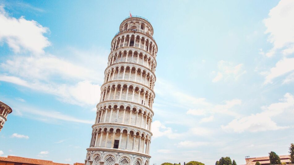 leaning tower of Pisa, Italy