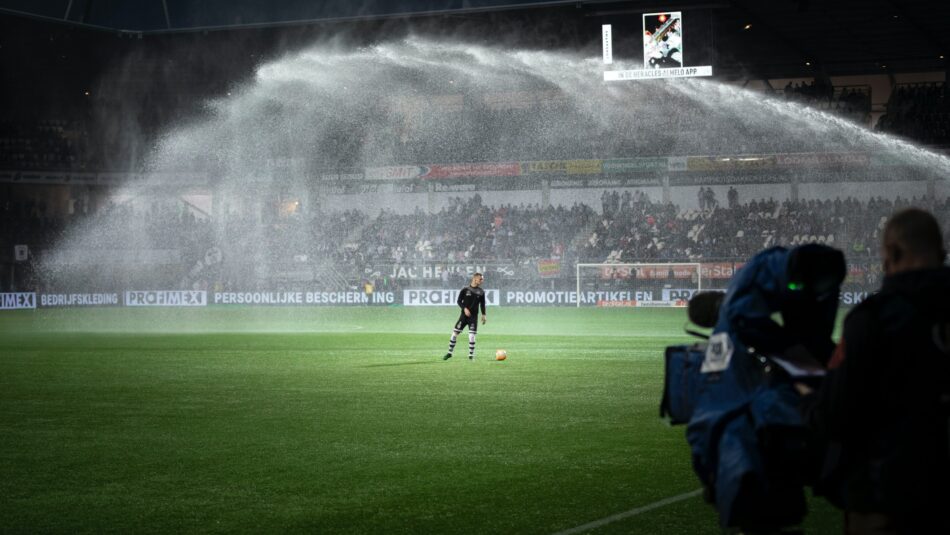 Ibrox football stadium in Scotland