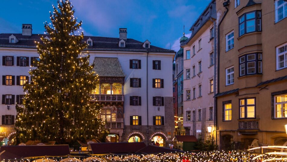 Christmas market decorations in Innsbruck, Austria
