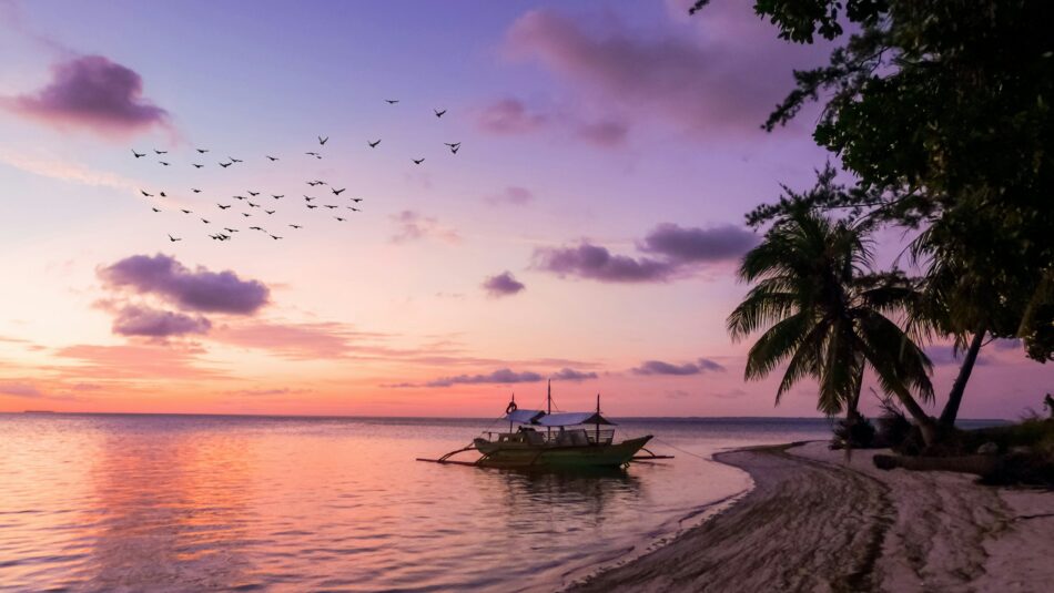 purple sunset in the Philippines