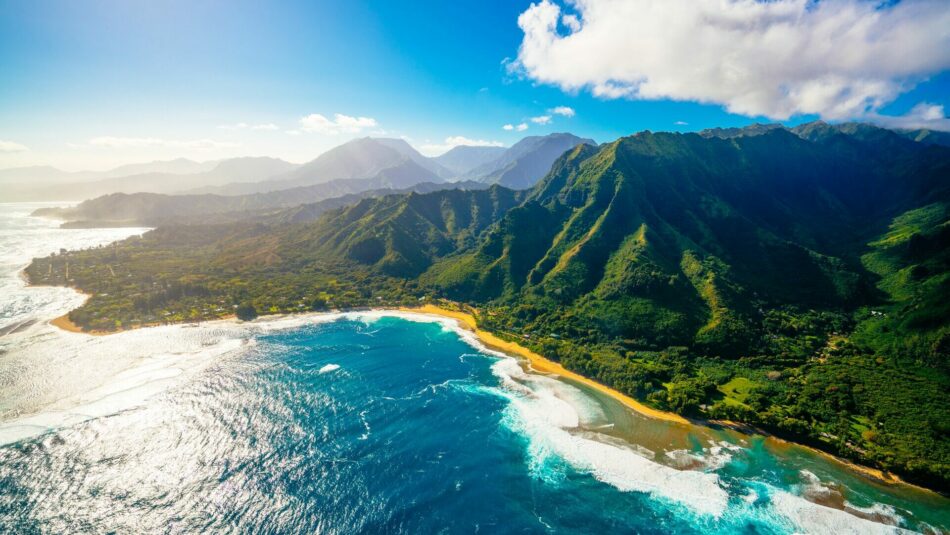 aerial view of Australian coast