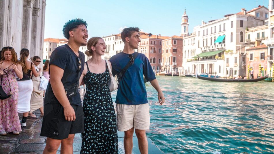 Venice riverbanks in Italy