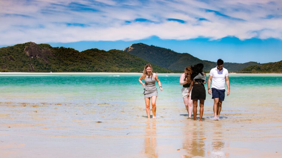 contiki travellers in whitsundays, Australia
