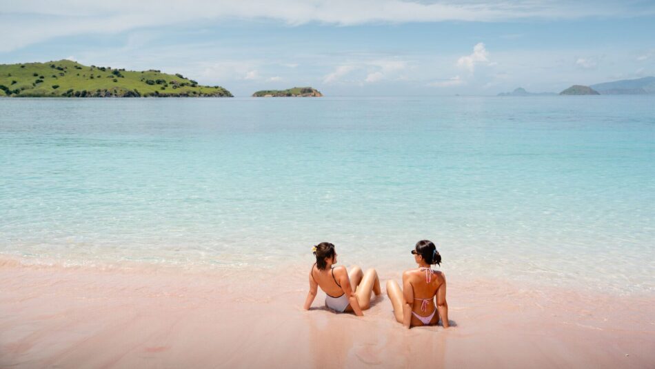pink beaches in Indonesia