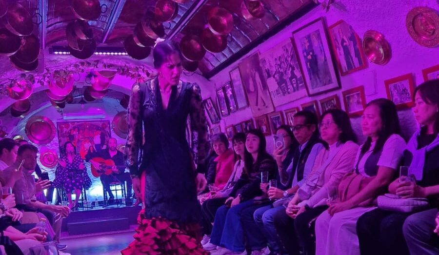 flamenco show in Spain with Contiki