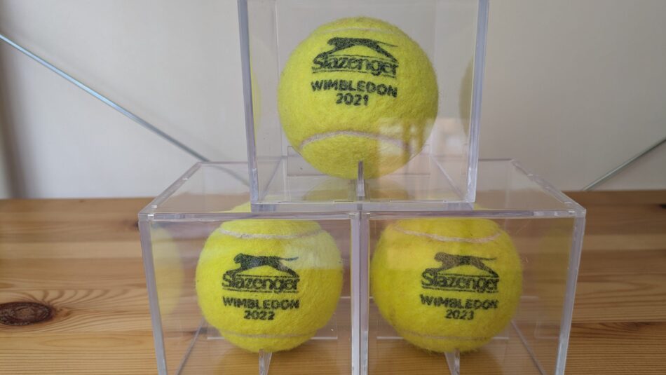 used tennis balls as Wimbledon souvenir, London