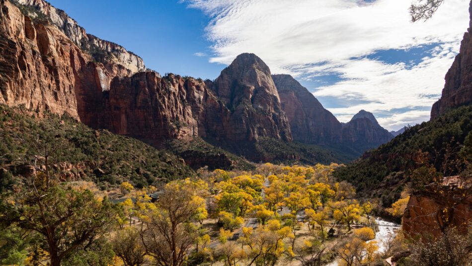 Zion National Park in the autumn