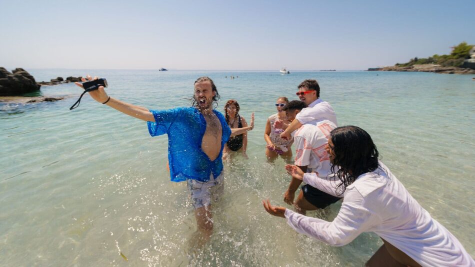 Contiki travellers on holiday in Albania, beaches in Albania