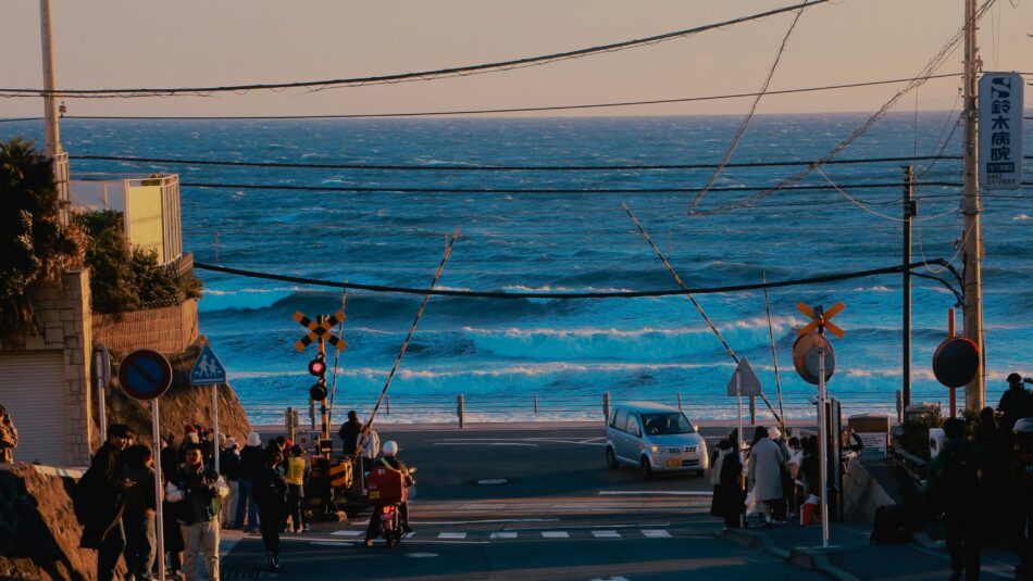 ocean views of Kamakura in Japan