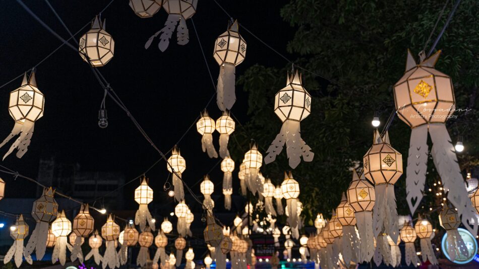 collection of lanterns in Chiang Mai, Thailand