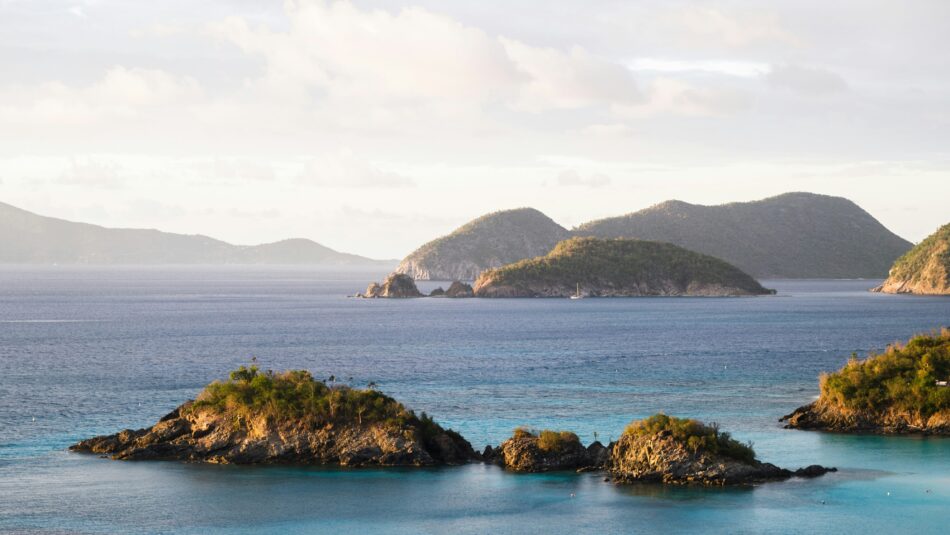 Trunk Bay in the daytime in the US Virgin Islands