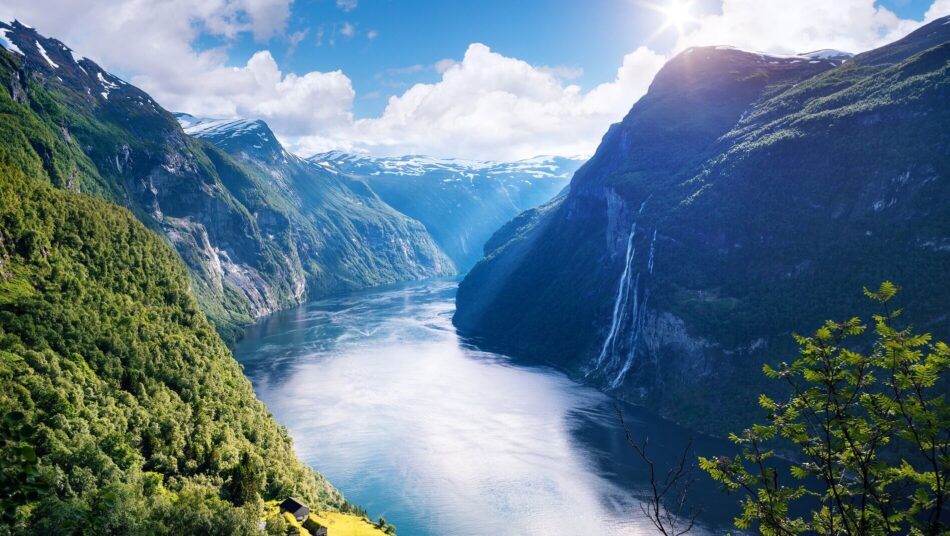 most beautiful fjord in Norway Geirangerfjord