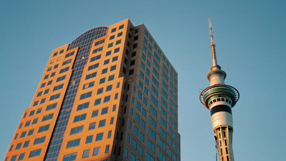sky tower in Auckland, New Zealand