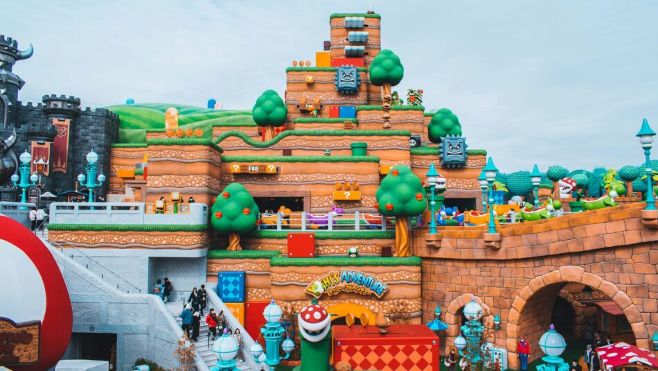 Nintendo world in Universal Studios in Osaka, Japan